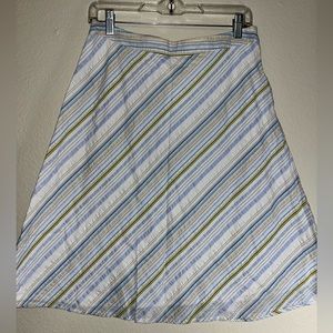 Ann Taylor Size 8 Pastel Skirt Midi 100% cotton Size 8